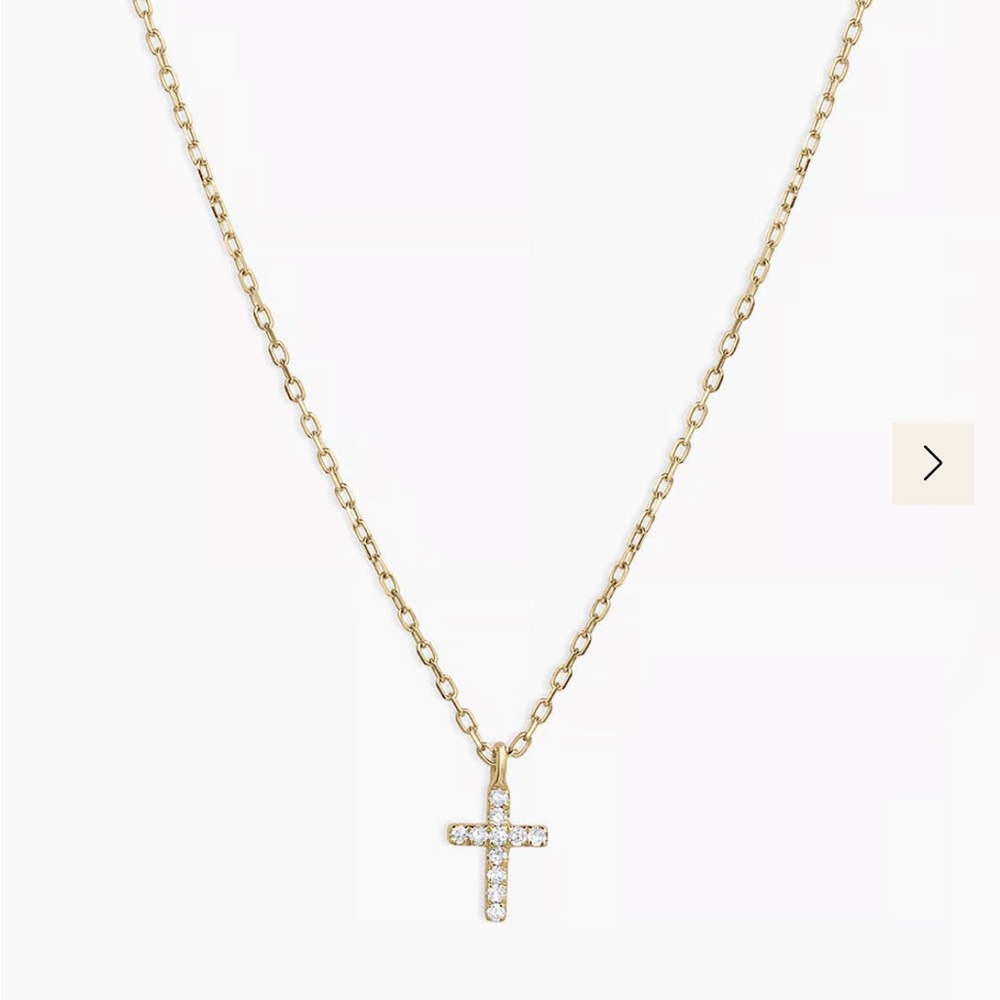 Gorjana Gold Cross Pendant Necklace